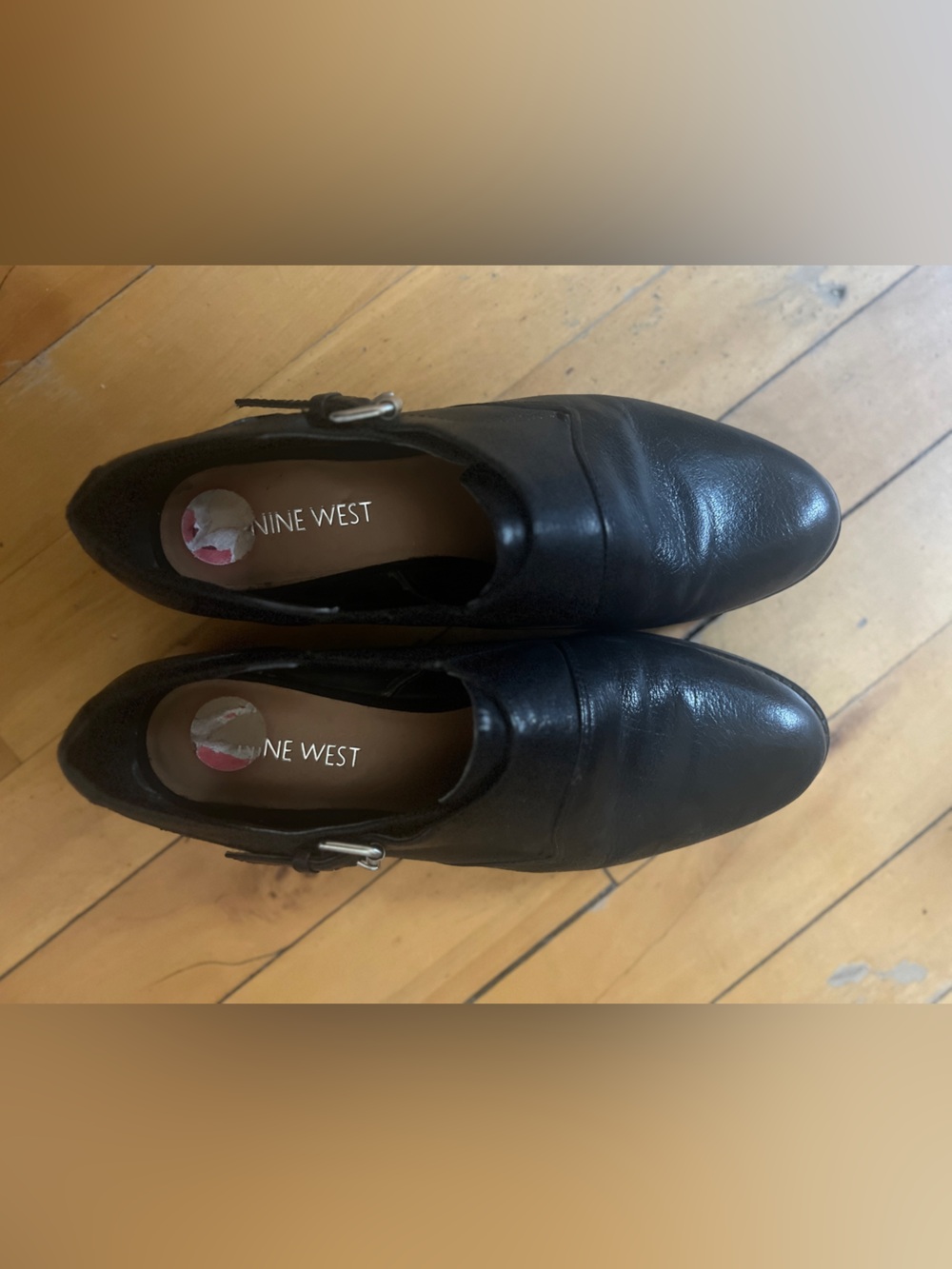 Nine West Black Leather monk strap shoes - Picture 2 of 9